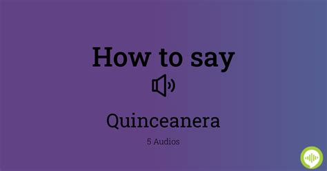 quince pronunciation|quinceanera how to pronounce.